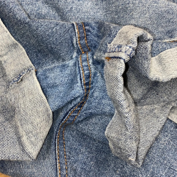 Nasty Gal denim paper bag high waisted shorts size medium - Picture 8 of 8